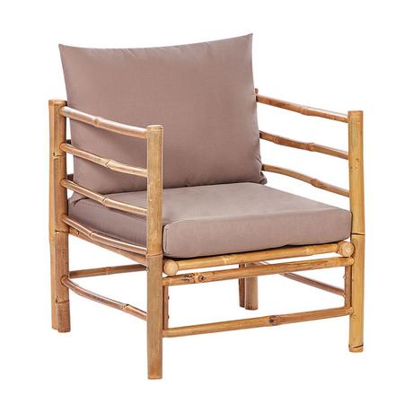 Beliani Chaise de jardin en Bambou Boho CERRETO  