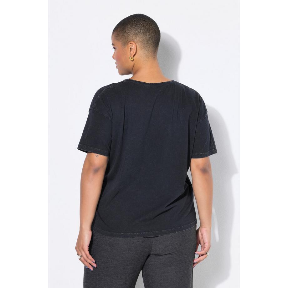 Studio Untold T-Shirt Oversize Fulmine Leopardato Mezza Manica  