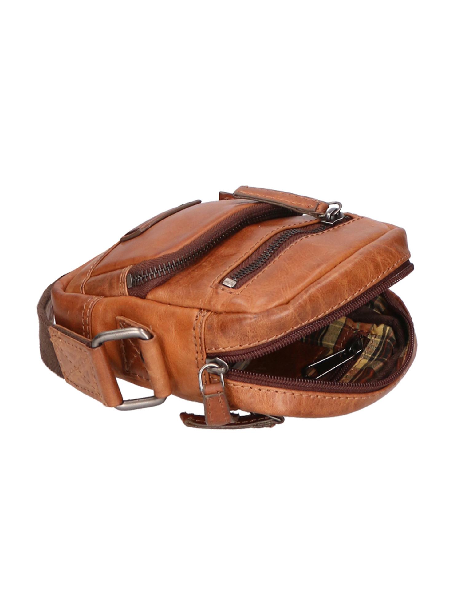 Santini Leder Umhängetasche  