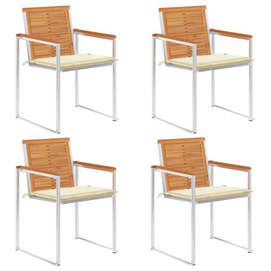 VidaXL Chaise de jardin bois d'acacia  