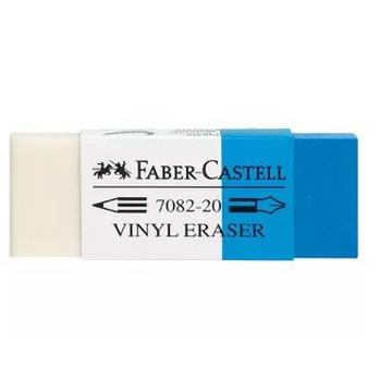 Faber-Castell 188220 gomme à effacer Plastique, Caoutchouc Bleu, Blanc