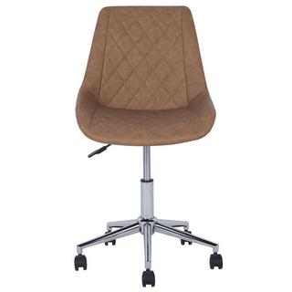 Beliani Chaise de bureau en Cuir PU Traditionnel MARIBEL  