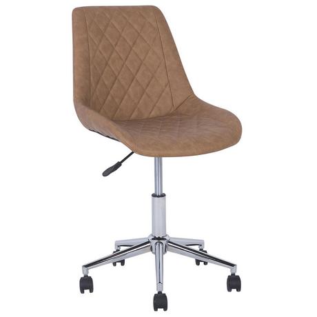 Beliani Chaise de bureau en Cuir PU Traditionnel MARIBEL  