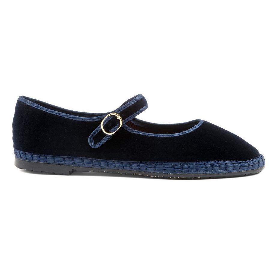 Flabelus Mary Jane Samt Ballerinas  