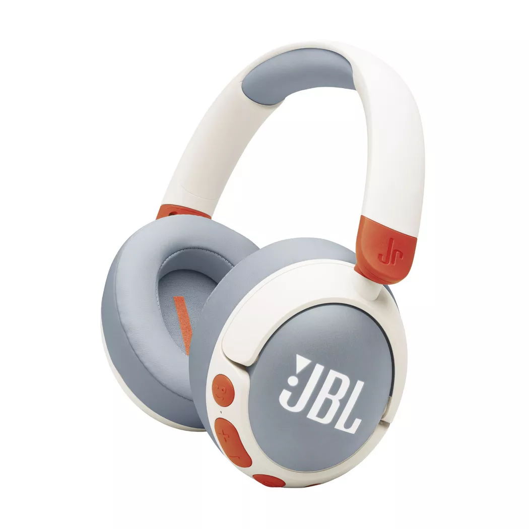 JBL Junior 470NC Auricolare Wireless A Padiglione Musica e Chiamate USB tipo-C Bluetooth Grigio chiaro, Bianco