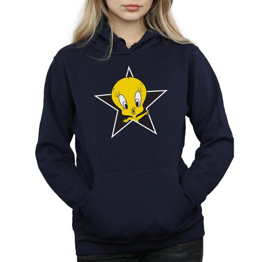 LOONEY TUNES Felpa con cappuccio Tweety Pie Star  