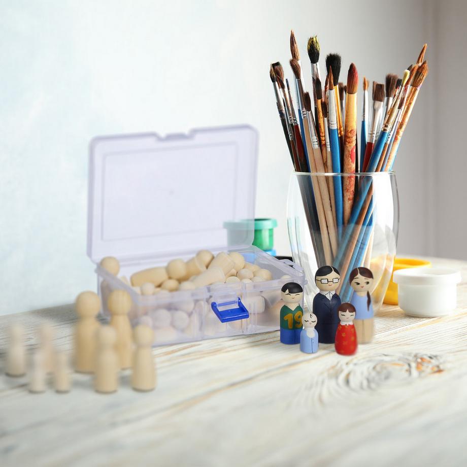 Northio  Holzfiguren zum Bemalen 100 Sets 