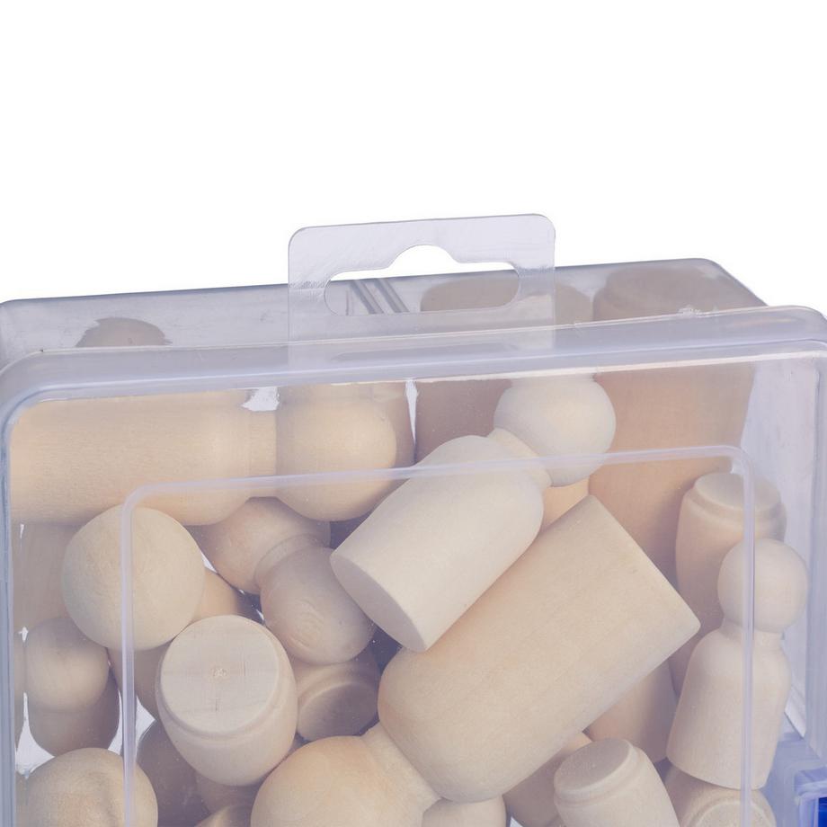 Northio  Holzfiguren zum Bemalen 100 Sets 