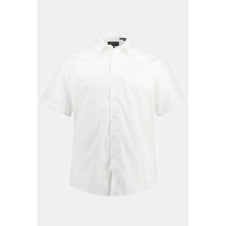 JP1880  Chemise infroissable, collection Business, col Kent et manches courtes, coupe Comfort Fit blanc neige 