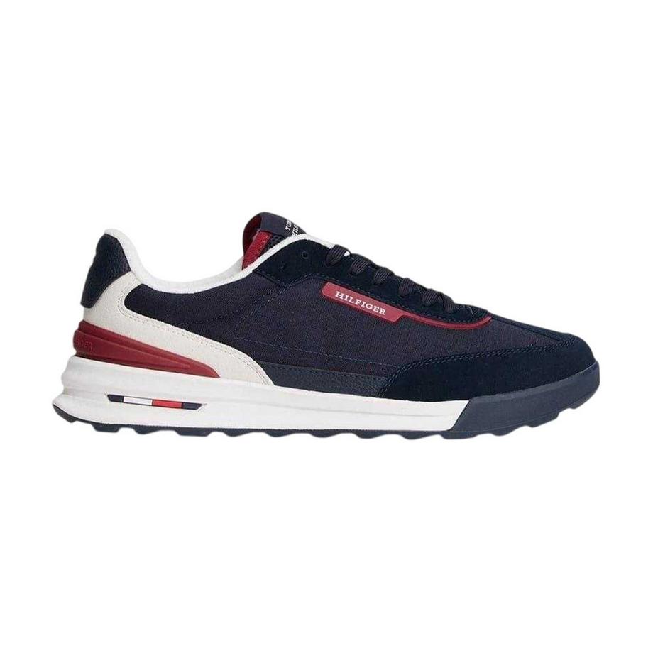 TOMMY HILFIGER Wildleder Sneaker mit Streifendetail  