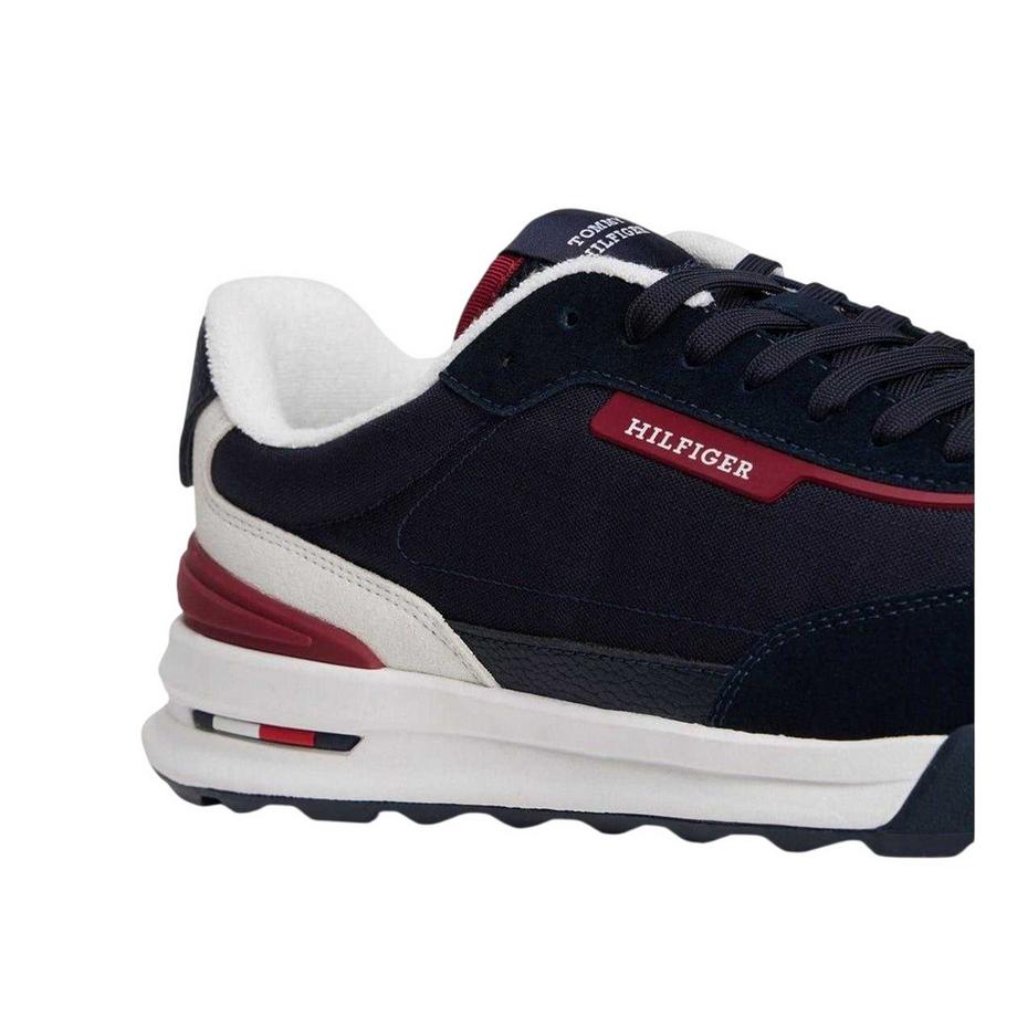 TOMMY HILFIGER Wildleder Sneaker mit Streifendetail  