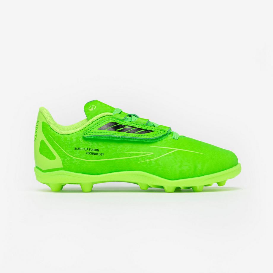 Kinder Fussballschuhe 160 easy mg neongrün