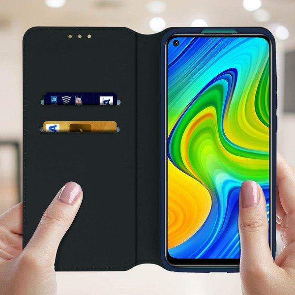 Avizar  Custodia Flip Xiaomi Redmi Note 9 blu 