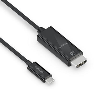 PureLink IS2201-020 Videokabel-Adapter 2 m USB Typ-C HDMI Schwarz