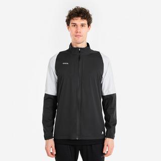 KIPSTA Regenjacke CLR Schwarz Weiss für Erwachsene  