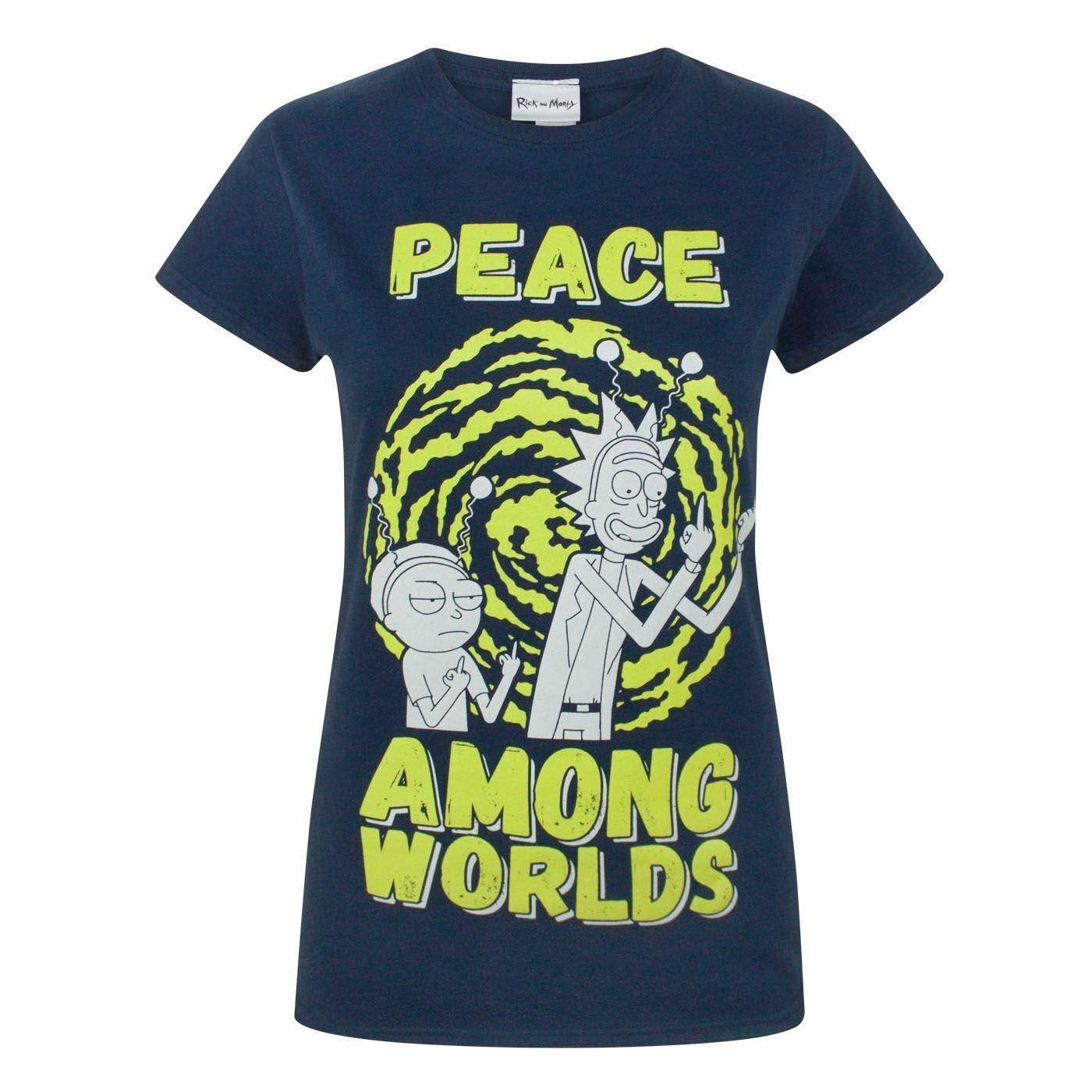 Rick And Morty  Tshirt PEACE AMONG WORLDS 