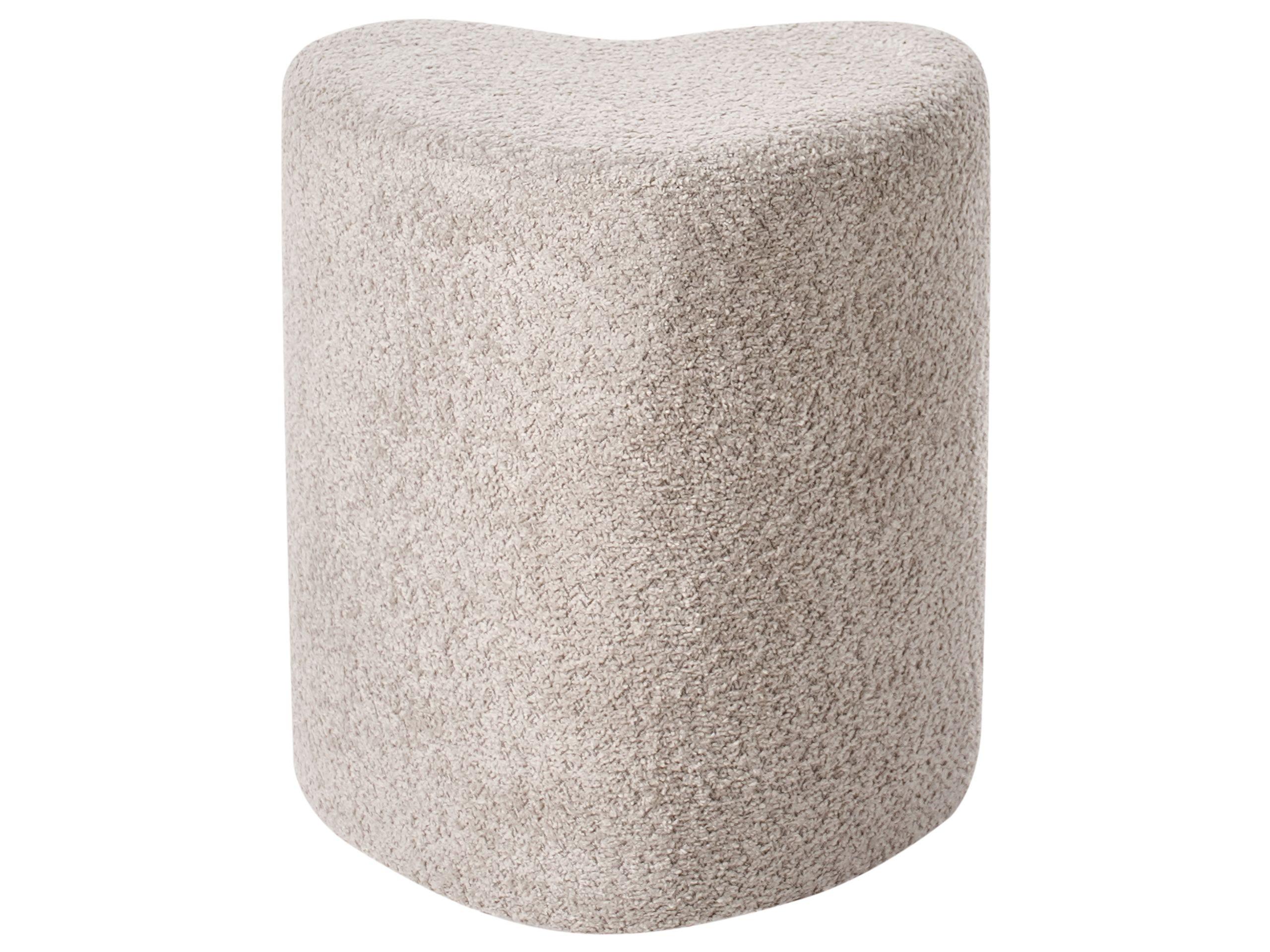 Beliani Pouf aus Chenillegewebe Skandinavisch SCOTIA  