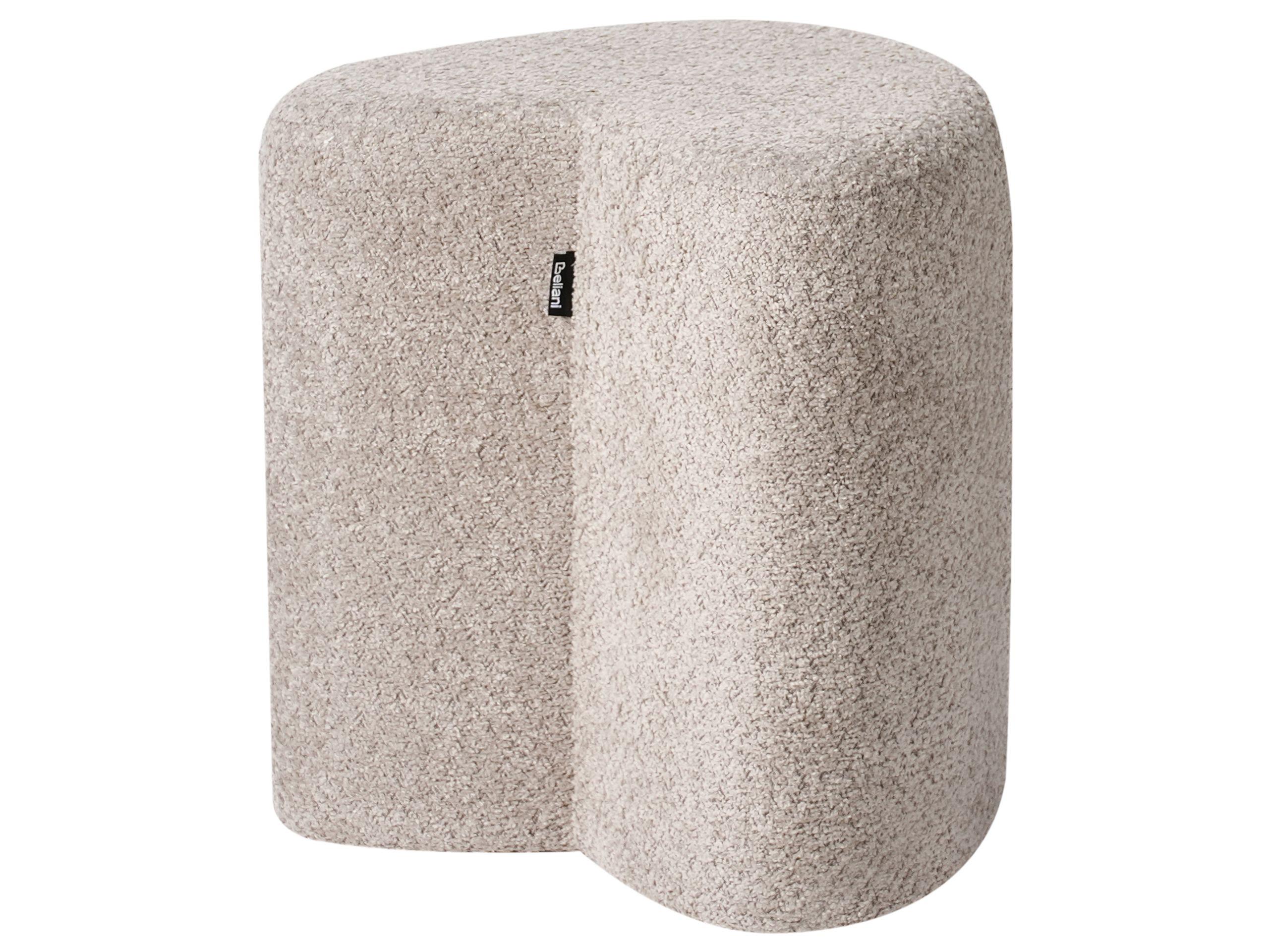 Beliani Pouf aus Chenillegewebe Skandinavisch SCOTIA  