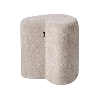 Beliani Pouf aus Chenillegewebe Skandinavisch SCOTIA  