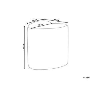 Beliani Pouf aus Chenillegewebe Skandinavisch SCOTIA  