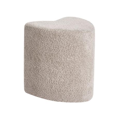 Beliani Pouf aus Chenillegewebe Skandinavisch SCOTIA  