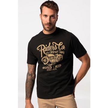 T-shirt avec imprimé moto, à col rond et manches courtes. Jusqu'au 8 XL.