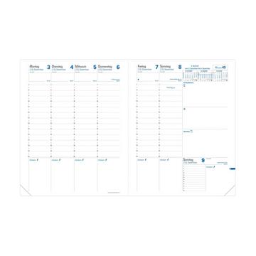 Quo Vadis - Einlagen Terminkalender - 2025 - Trinote - Die Woche Planning - Deutsch - Dez/Dez - 18x24 cm - Clairefontaine-Papier Weiß - Hergestellt in Frankreich