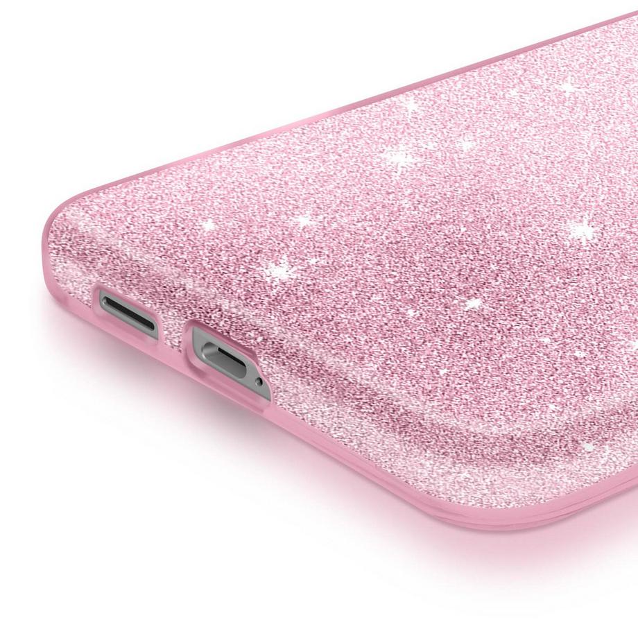Avizar  Cover per Galaxy S25 Edge Design bi-materiale e finitura glitterata 