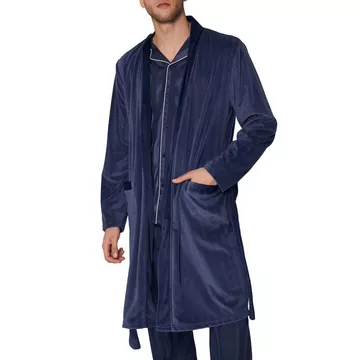 Morgenmantel Satin Stripes
