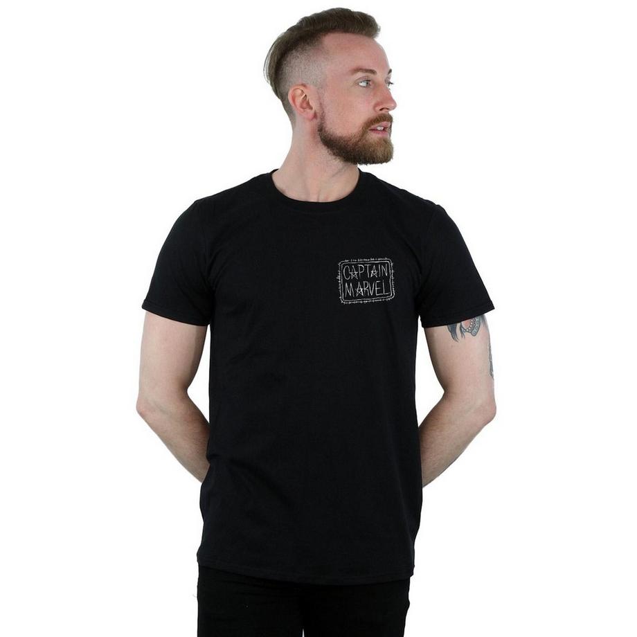MARVEL Captain Sketch Logo T-Shirt  