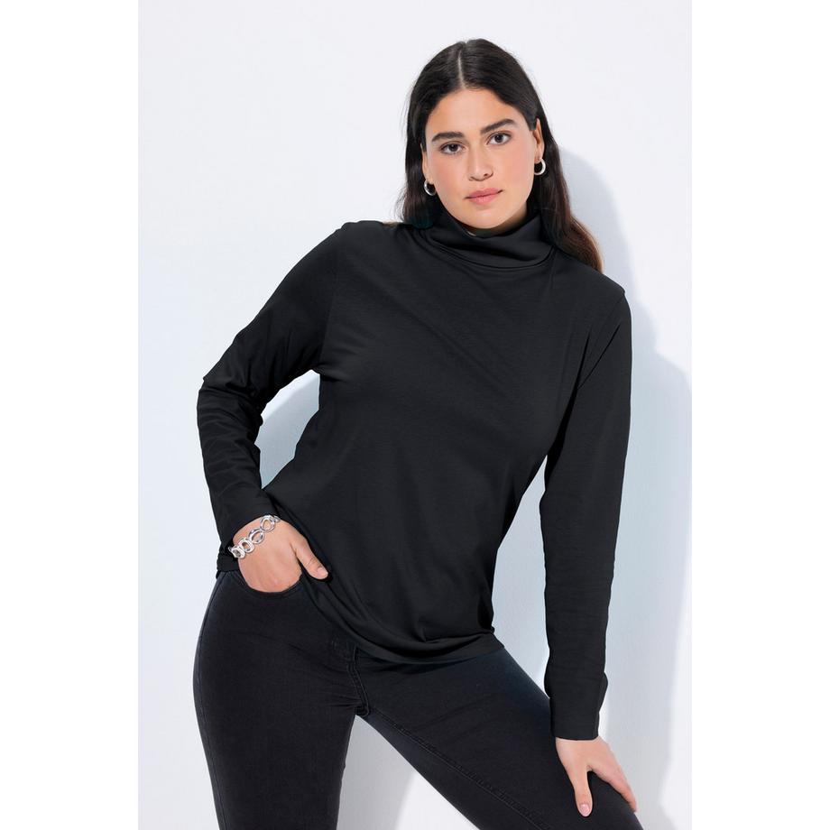 Ulla Popken Slim Langarm Rollkragen Shirt  