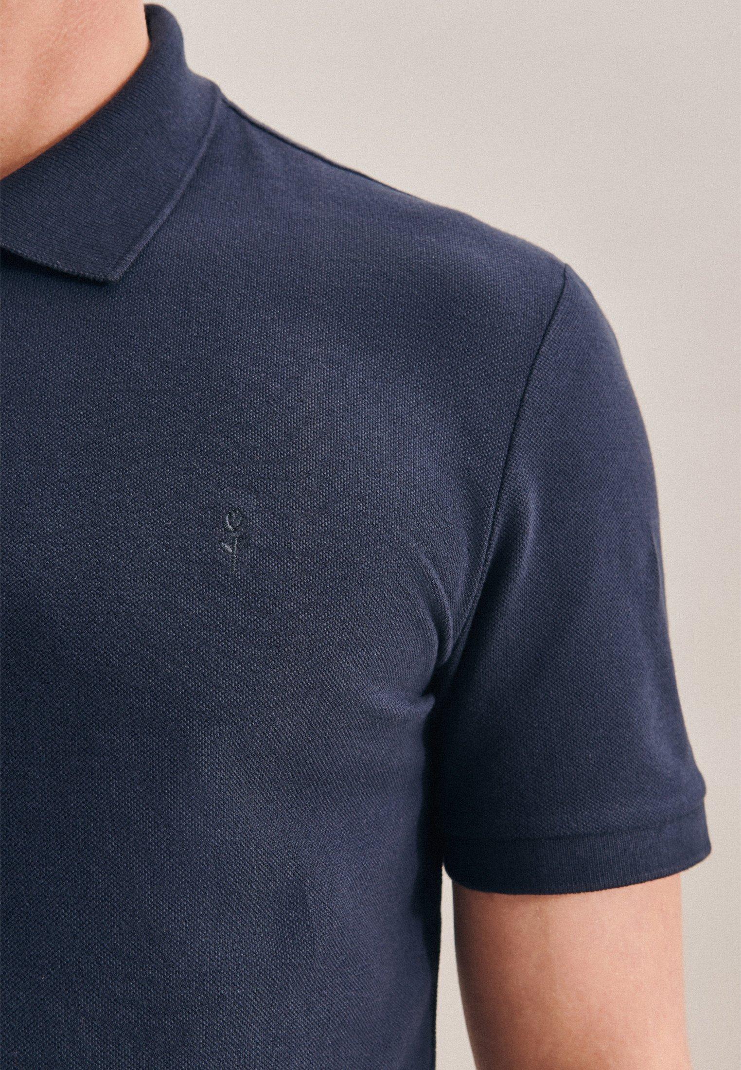 Seidensticker  Polo-Shirt Slim Fit Kurzarm Uni 