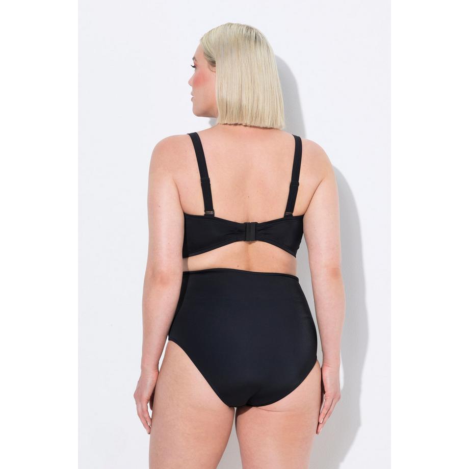 Ulla Popken Bikini Bretelles Fantaisie Bonnets Souples Bretelles Ajustables Taille Haute  