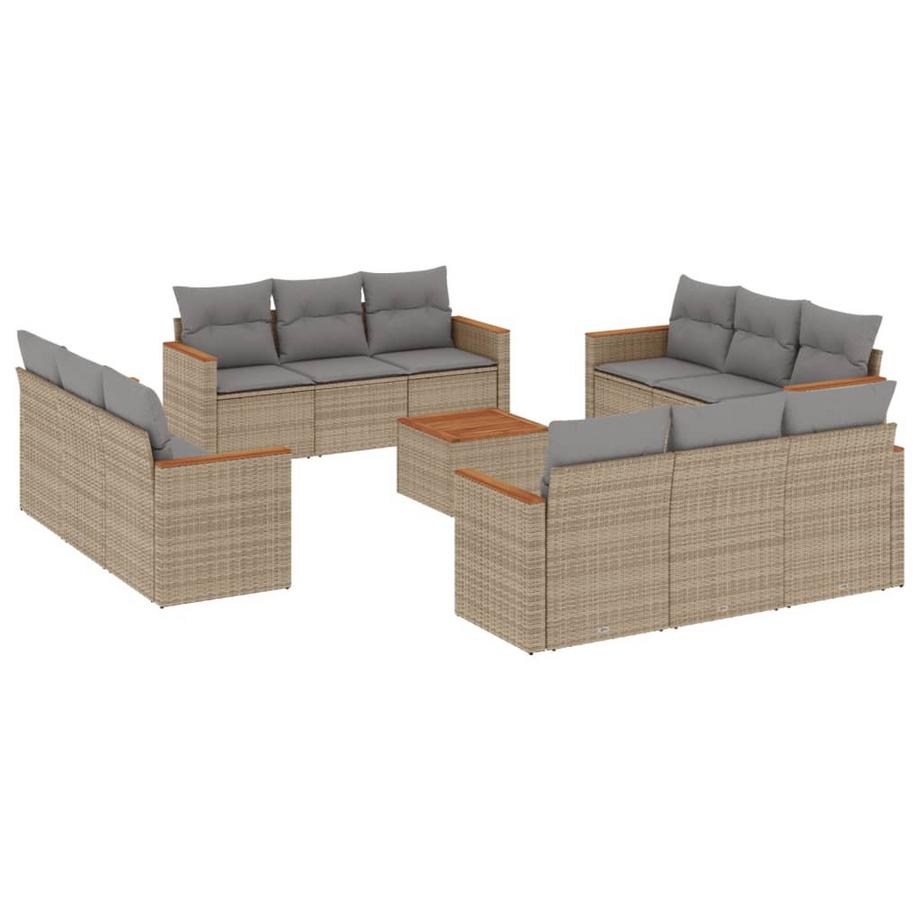 set divano da giardino Polirattan