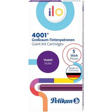 Ilo Grossraumtintenpatrone 4001 violett, 5 Stk.