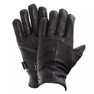 Floso Thinsulate gefüttert echte Leder-Handschuhe (3M 40g)  Schwarz