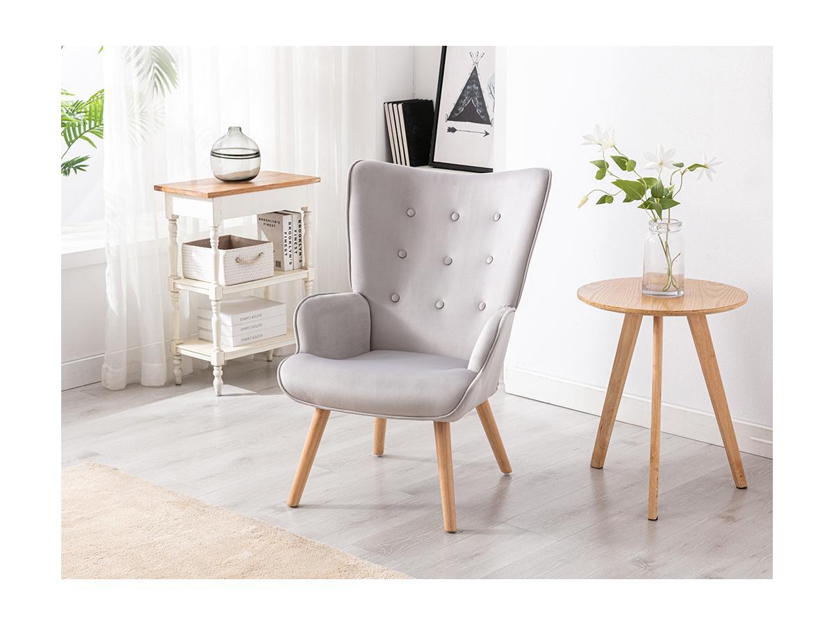 Vente-unique Fauteuil en velours VATELY  