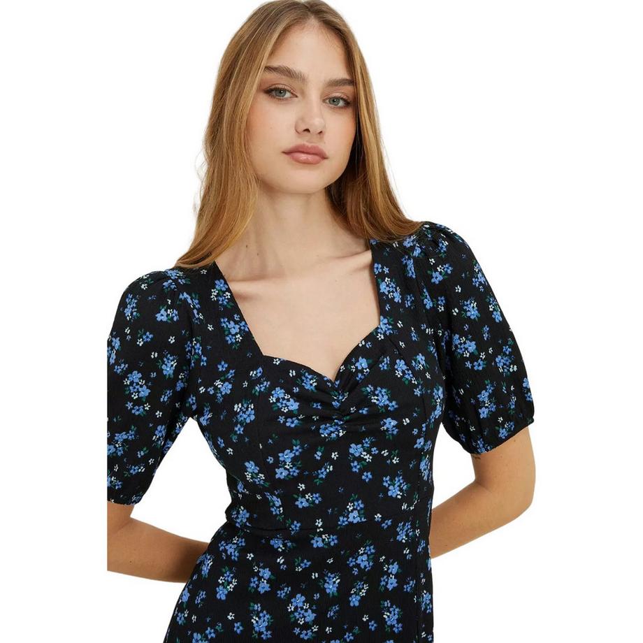 Dorothy Perkins Abito Midi Scollo a Cuore Fantasia Floreale  