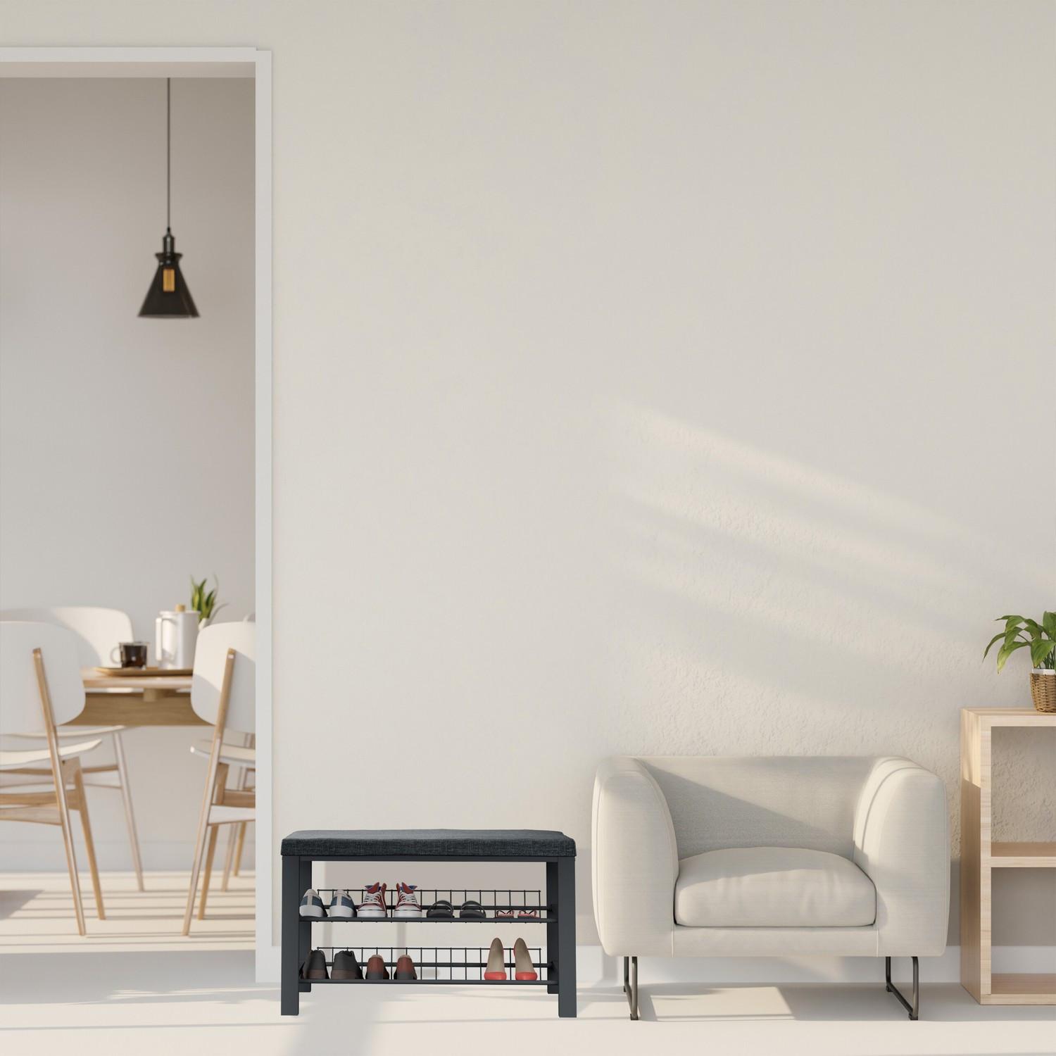 Northix Schuhbank mit Ablage  