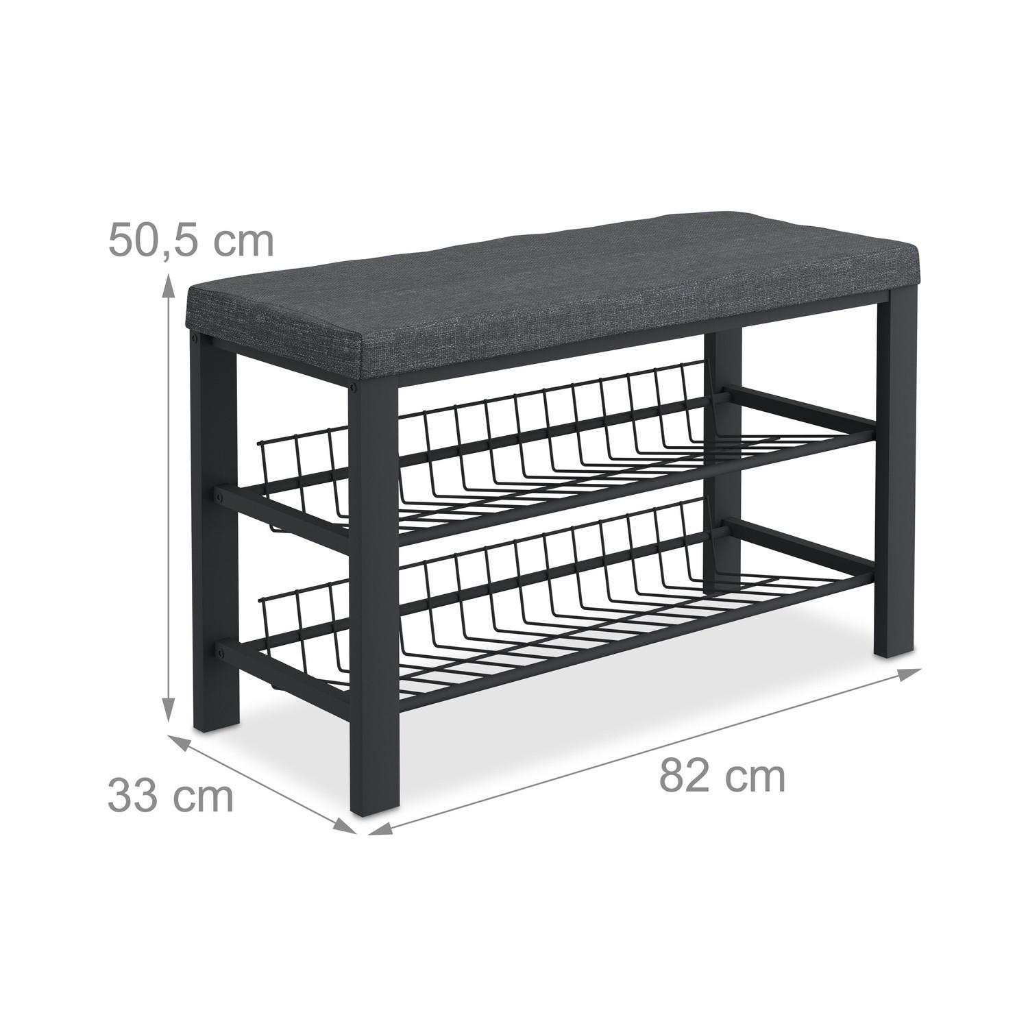 Northix Schuhbank mit Ablage  