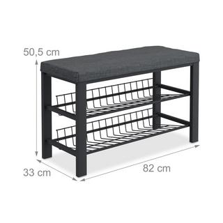 Northix Schuhbank mit Ablage  