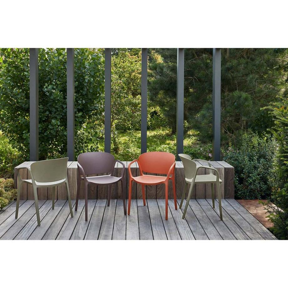 mutoni living Chaise de jardin Bent vert  