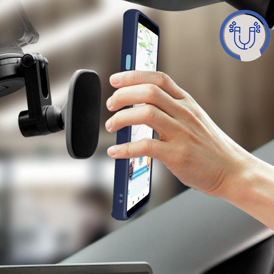 Avizar  Coque Samsung Galaxy S9 Bleu avec Anneau 