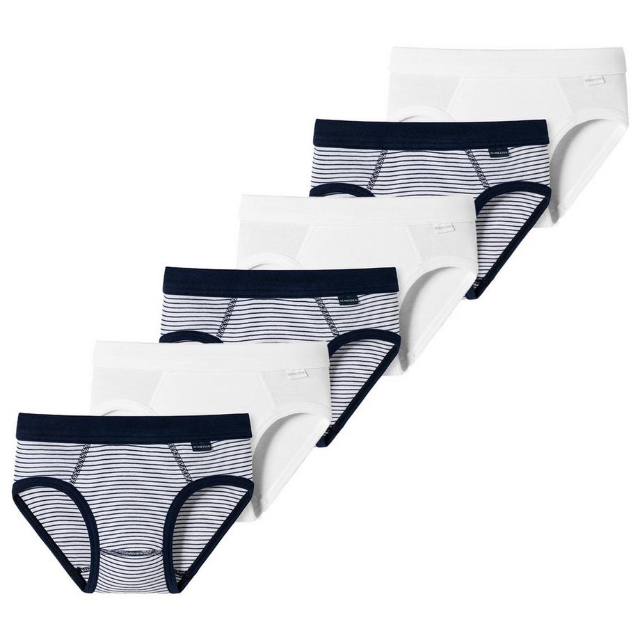 6er Pack Kids Boys Feinripp Organic Cotton - Sportslip