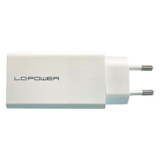 LC-POWER  LC-CH-GAN-65 Caricabatterie per dispositivi mobili Universale Bianco AC Ricarica rapida Interno 