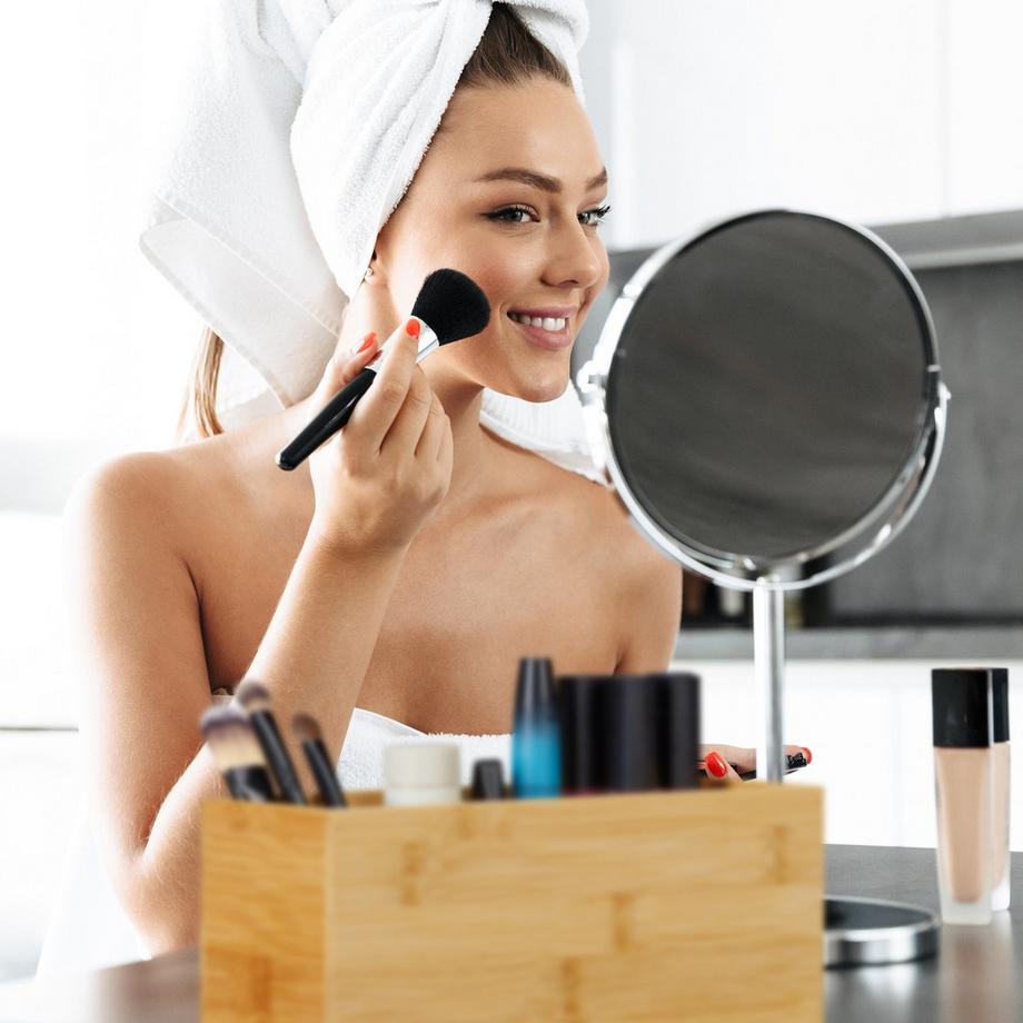 B2X Scatola portaoggetti in bambù, confezione da 2  