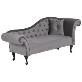 Beliani Chaise longue versione destra en Velluto Glamour LATTES  