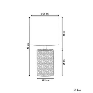 Beliani Tischleuchte aus Keramik Modern IDER  