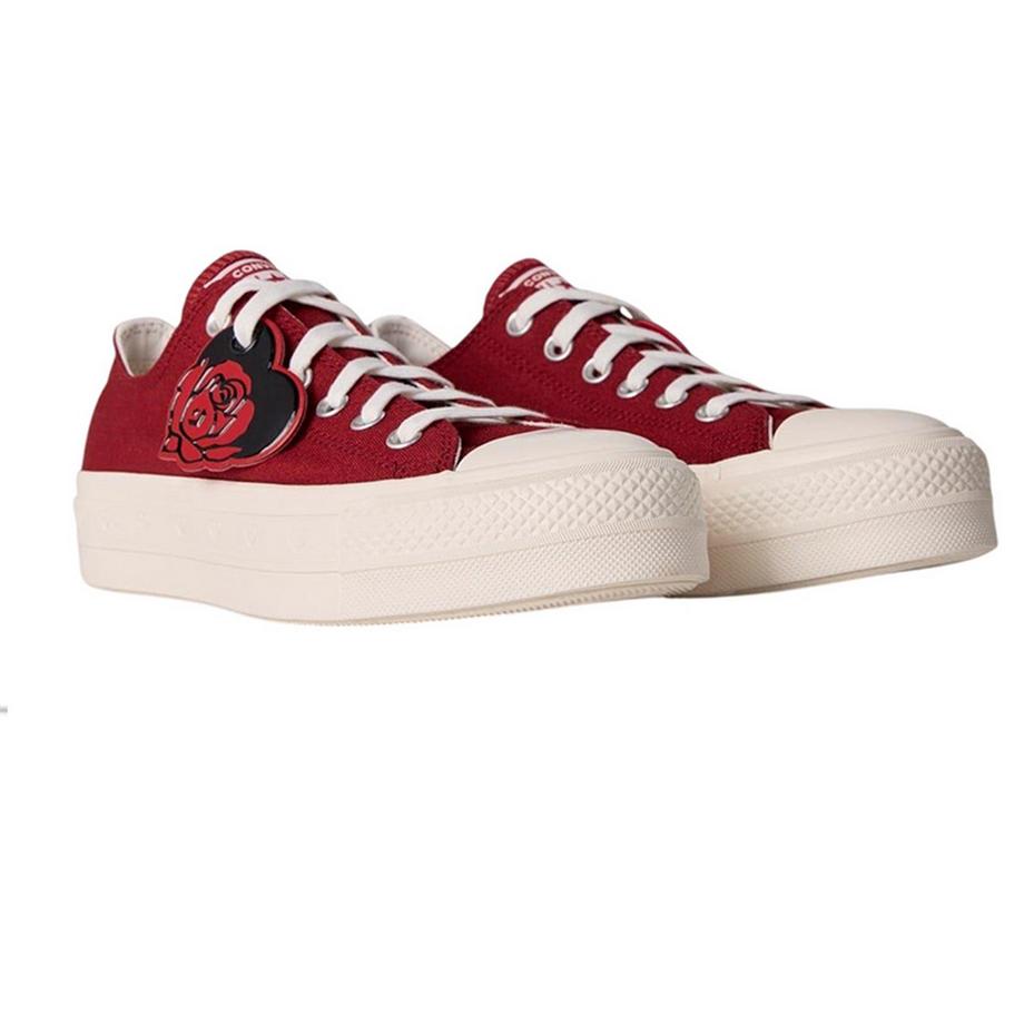 CONVERSE Scarpe Chuck Taylor con Plateau in Tela  