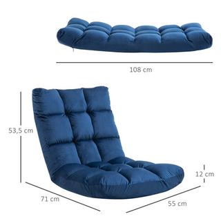 HOMCOM chaise de sol  